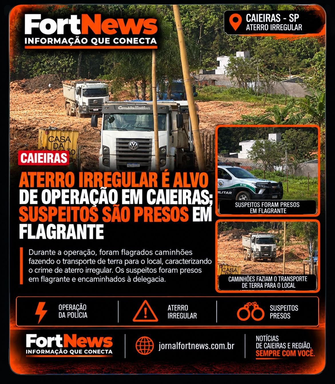 Aterro irregular em Caieiras