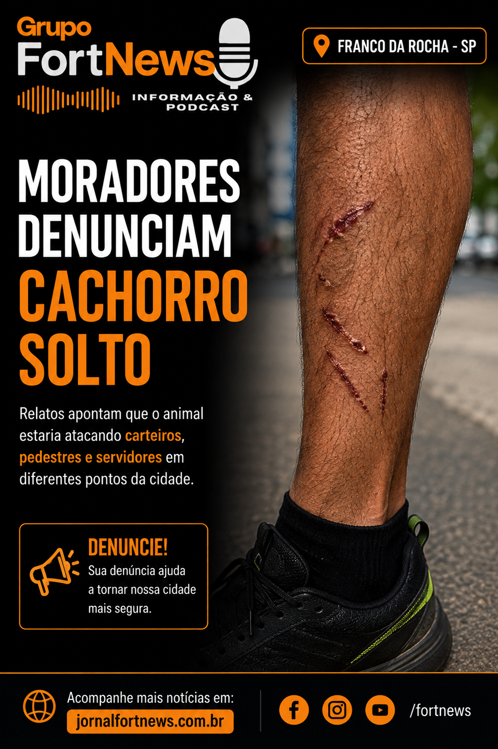 Moradores denunciam cachorro solto e relatam ataques em Franco da Rocha