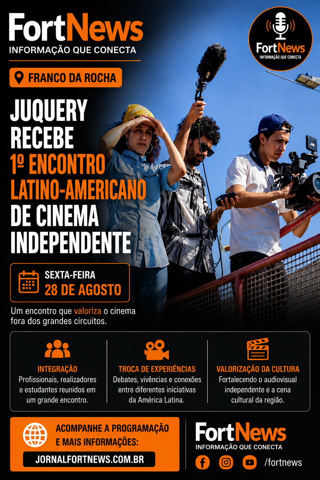 Juquery recebe 1º Encontro Latino-Americano de Cinema Independente nesta sexta-feira (28)